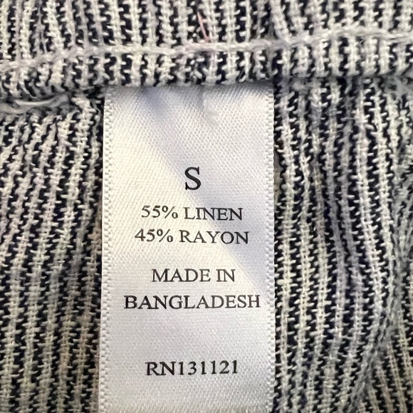 Dash Pinstripe Linen Blend Pants S - Picture 5 of 5